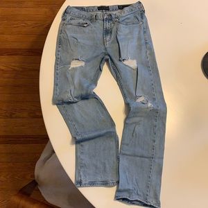 Men’s Distressed Denim Straight Leg